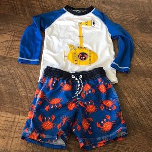 Gymboree boys swim set